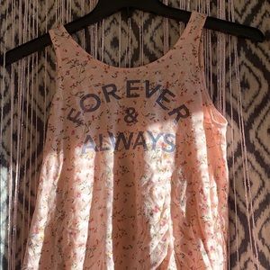 Cute floral “Forever and Always” tank 💖